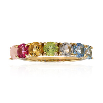 Zilveren ring met een hemel-blauwe topaas