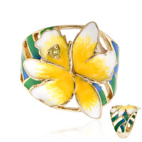 Zilveren ring met een peridoot