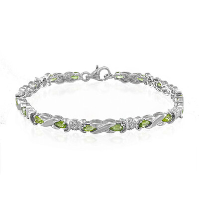 Zilveren armband met Paraiba toermalijnen