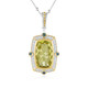 Zilveren halsketting met een Ouro Verde kwarts (Dallas Prince Designs)