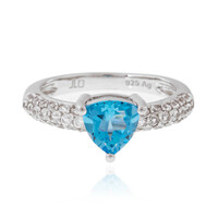 Zilveren ring met een Marambaia-topaas