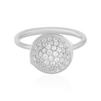 Zilveren ring met zirkonen (de Melo)