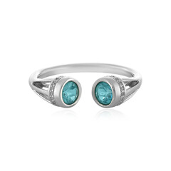 Zilveren ring met Blauwe apatieten