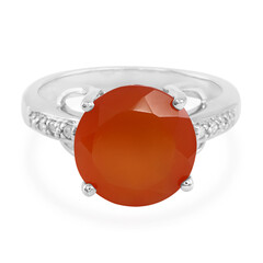 Zilveren ring met een carneool