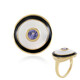 Zilveren ring met een tanzaniet (M de Luca)
