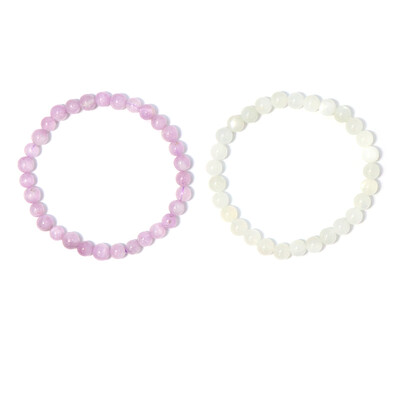 Armband met kunzietstenen