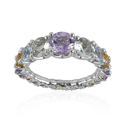Zilveren ring met een lavendel amethist