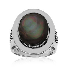 Zilveren ring met een parelmoer (Art of Nature)