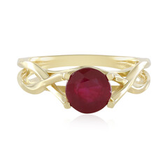 Gouden ring met een Madagaskar Robijn (de Melo)