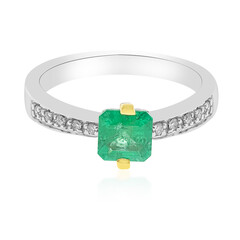 Gouden ring met een Columbiaanse smaragd (CIRARI)