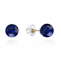 Gouden oorbellen met lapis lazulistenen