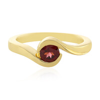 Zilveren ring met een framboos rhodoliet