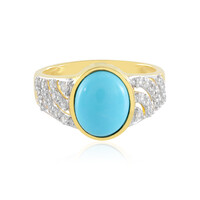 Zilveren ring met een Sleeping Beauty Turkoois
