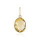 Gouden hanger met een citrien