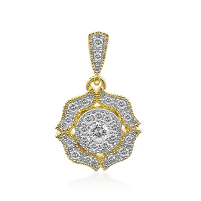 Gouden hanger met een IF Diamant (D) (Annette)