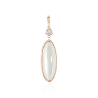 Zilveren hanger met een witte maansteen (KM by Juwelo)