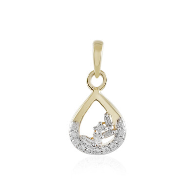 Gouden hanger met SI1 (H) Diamanten