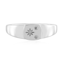Zilveren ring met een I2 (I) Diamant