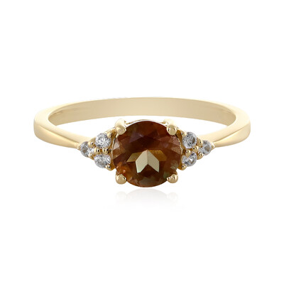 Gouden ring met een Oregon zonnesteen