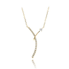 Gouden halsketting met een I1 (H) Diamant (CIRARI)