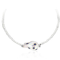 Zilveren halsketting met een zoetwater kweekparel (Dallas Prince Designs)