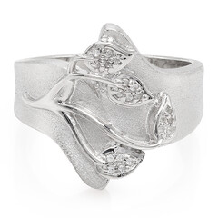 Zilveren ring met zirkonen