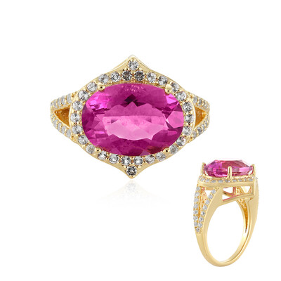 Zilveren ring met een Mexicaanse Roze Fluoriet