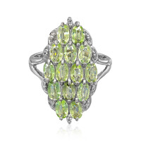 Zilveren ring met Paraiba toermalijnen
