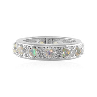 Zilveren ring met Welo-opalen