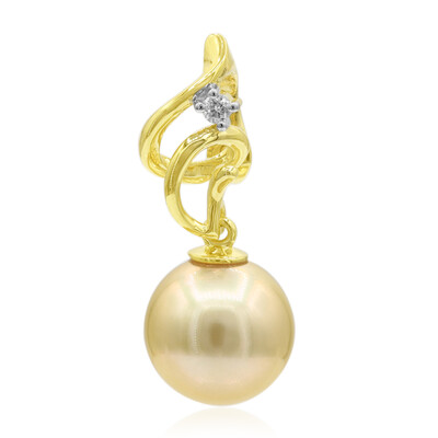 Gouden hanger met een gouden zuidzee parel (TPC)