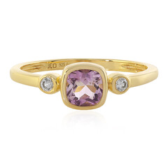 Zilveren ring met een lavendel amethist