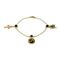 Zilveren armband met een zwarte onyx