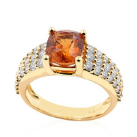 Gouden ring met een spessartien (de Melo)