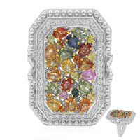 Zilveren ring met saffieren (Dallas Prince Designs)