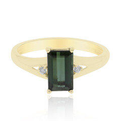 Gouden ring met een groene toermalijn (CIRARI)