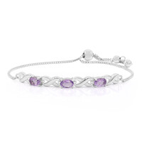 Zilveren armband met amethisten