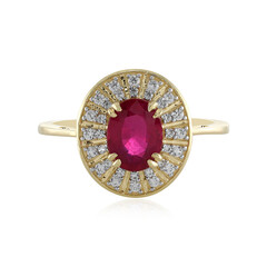 Gouden ring met een robijn (Adela Gold)