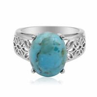 Zilveren ring met een turkoois