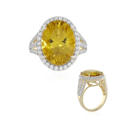 Gouden ring met een Gouden apatiet
