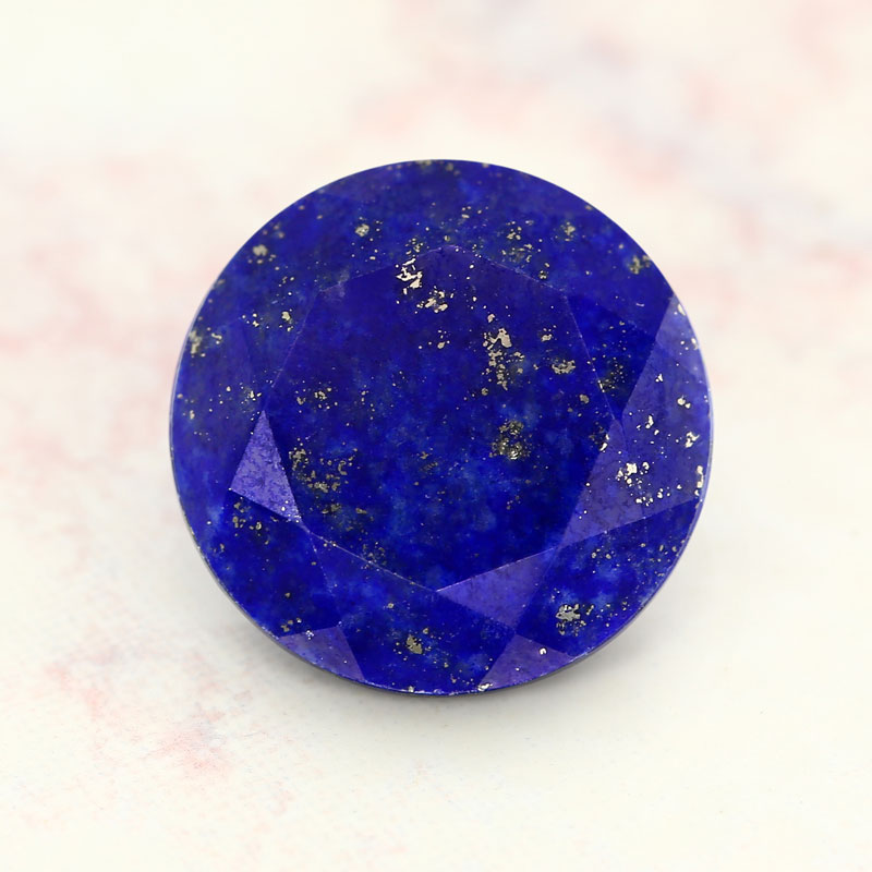 Lapis-Lazuli rond geslepen